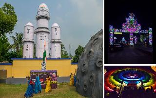 Durga Puja 2023: Chandrayaan-3, Beti Bachao Pandals In Jharkhand Showcase India's Prowess In Space And Women Empowerment